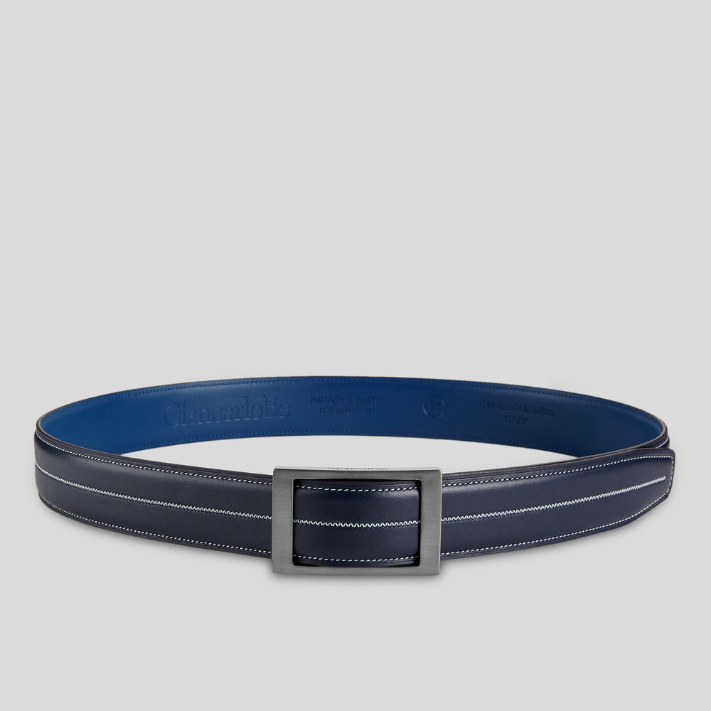 
                  
                    Two-tone blue calfskin
                  
                