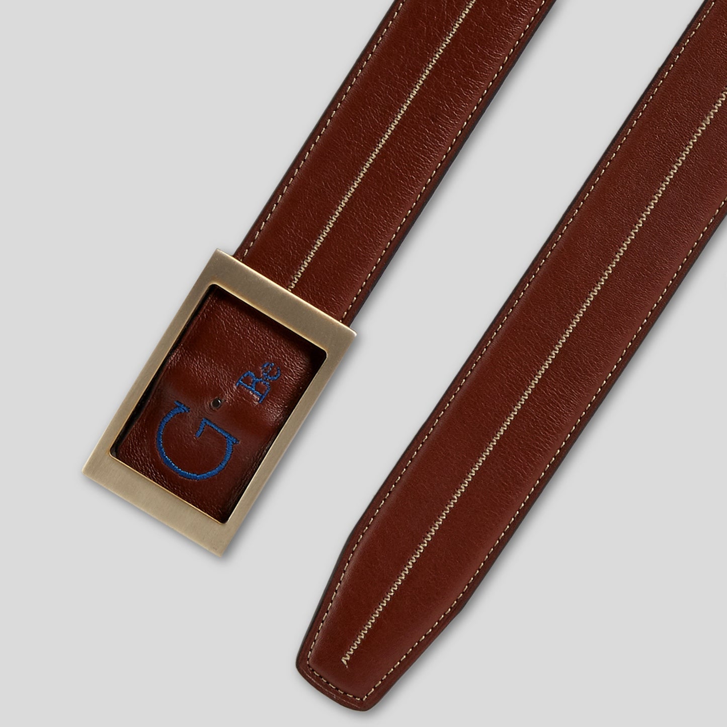 
                  
                    Two-tone cognac calfskin
                  
                